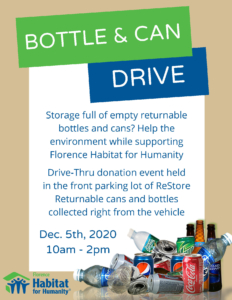 Bottle and Can Drive Flyer