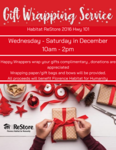 Gift wrapping flyer
